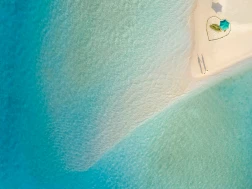 Pullman Maldives Maamutaa Couple Sandbank Aerial