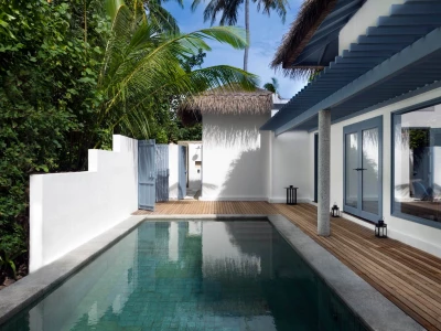 Beach Residence With Pool - Two Bedroom Outdoor Raffles Maldives Meradhoo