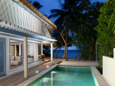 Beach Villa With Pool Exterior Raffles Maldives Meradhoo