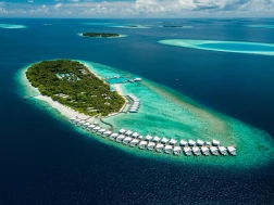Aerial Overview Amilla Maldives Resort and Residences