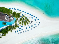 Aerial Finolhu Baa Atoll Maldives