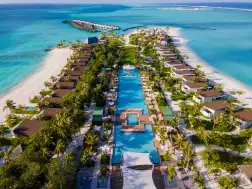 Kuda Villingili Resort Maldives - Aerial Pool