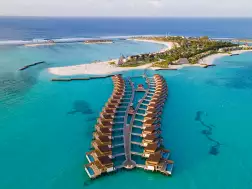 Kuda Villingili Resort Maldives - Aerial Water Villas