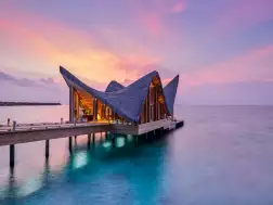 JOALI Maldives Arrival Jetty - Sunset View