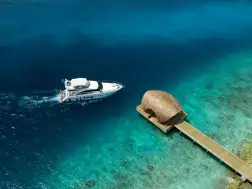 Arrival jetty Outrigger Maldives Maafushivaru