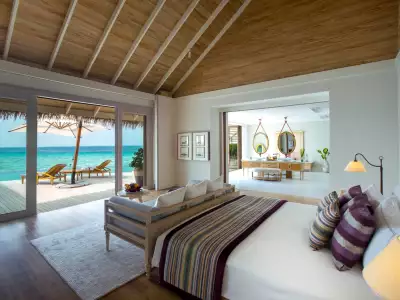 Milaidhoo Island Maldives Two Bedroom Ocean Residence with Pool Bedroom