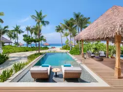 Three-Bedroom Beach Villa Second Pool Waldorf Astoria Maldives Ithaafushi