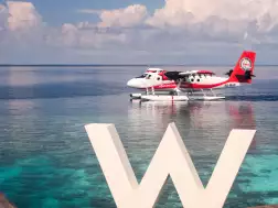 W Maldives Seaplane Arrival