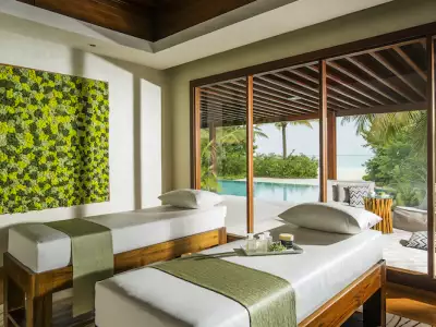 Beach Pool Pavilion Three Bedroom Spa Room Niyama Private Islands