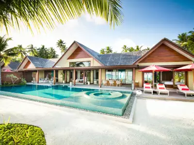 Beach Pool Pavilion Three Bedroom Exterior Niyama Private Islands