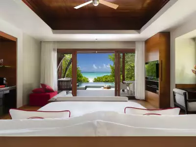 Beach Pool Villa Bedroom Niyama Private Islands