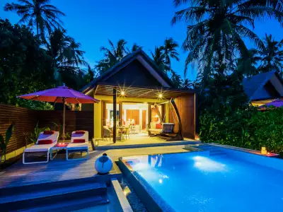 Beach Pool Villa Exterior Niyama Private Islands