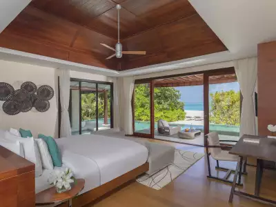 Beach Pool Pavilion One Bedroom Bedroom Niyama Private Islands