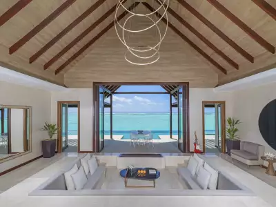 Ocean Pool Pavilion Two Bedroom Living Room Niyama Private Islands