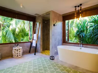 Treetop Pool Villa Bath Amilla Maldives Resort And Residences