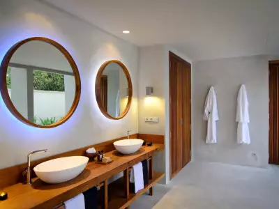 Beach Pool Villa Bath Amilla Maldives Resort And Residences
