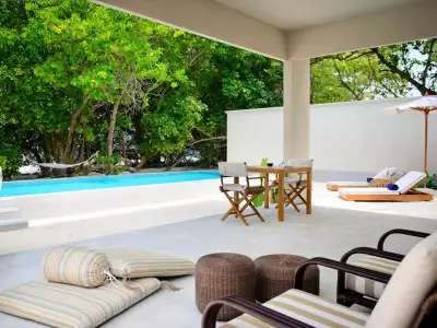 Beach Pool Villa Exterior Amilla Maldives Resort And Residences