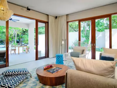 Beach Pool Villa Living Area Amilla Maldives Resort And Residences