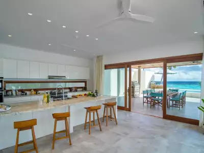 The Great Beach Residence - Eight Bedroom Kitchen Area Amilla Maldives Resort And Residences