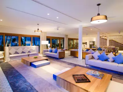The Great Beach Residence - Eight Bedroom Living Area Amilla Maldives Resort And Residences