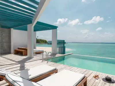 Lagoon Water Pool Villa Deck Amilla Maldives Resort And Residences