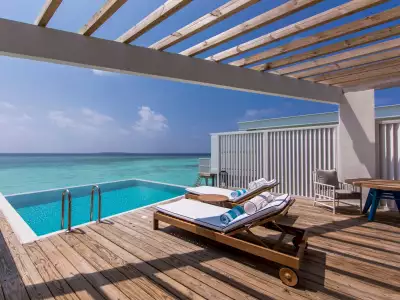 Lagoon Water Pool Villa Deck Amilla Maldives Resort And Residences