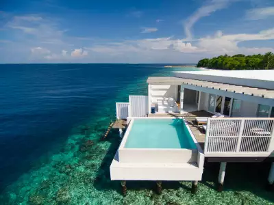 Reef Water Pool Villa Exterior Amilla Maldives Resort And Residences