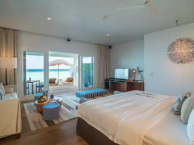 Sunset Water Pool Villa Bedroom Amilla Resort And Residences