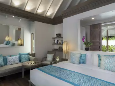 Sunrise Beach Pool Villa Bedroom Anantara Dhigu