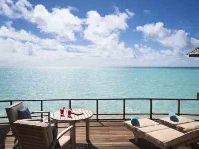 Sunset Over Water Suite Deck Anantara Dhigu