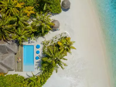 Two Bedroom Family Pool Villa Aerial Anantara Dhigu