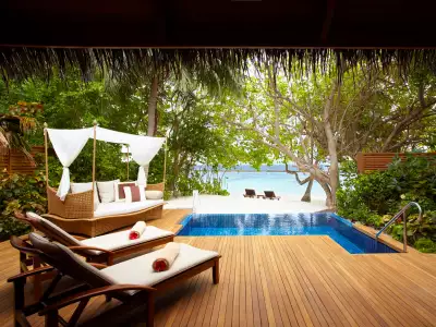 Baros Pool Villa Deck Baros Maldives