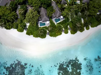 Baros Suite Aerial Overview Baros Maldives