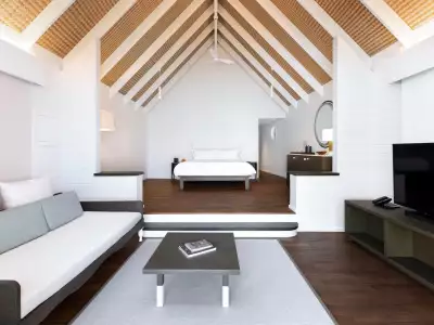 Dhoni Water Villa Bedroom COMO Cocoa Maldives