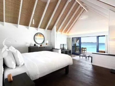 Dhoni Water Villa Bedroom COMO Cocoa Maldives