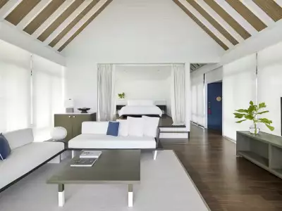 Water Villa with Pool - One Bedroom Living Room COMO Cocoa Maldives
