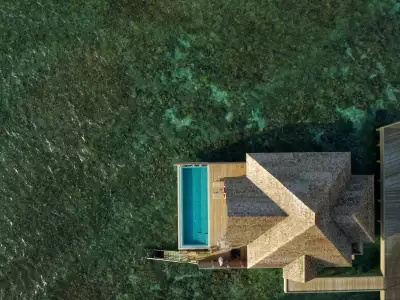 Superior Water Villa With Pool Aerial Emerald Faarufushi Resort & Spa