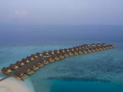 Water Villa With Pool Aerial Emerald Faarufushi Resort & Spa