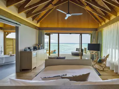 Water Villa With Pool Living Room Emerald Faarufushi Resort & Spa