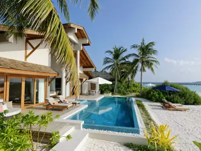 Presidential Beach Villa Deck Emerald Faarufushi Resort & Spa