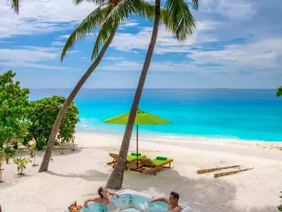 Beach Villa With Jet Pool Outdoor Emerald Maldives Resort & Spa