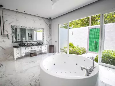 Superior Beach Villa With Pool Bath Emerald Maldives Resort & Spa