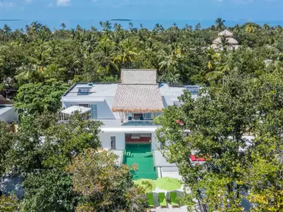 Royal Beach Villa with Pool - Three Bedroom Aerial Emerald Maldives Resort & Spa