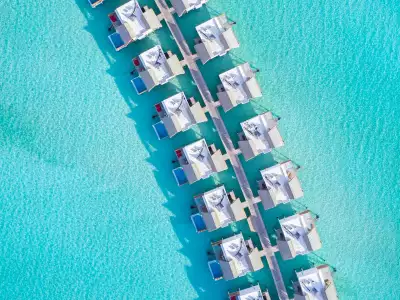 Water Villa With Pool Aerial Emerald Maldives Resort & Spa