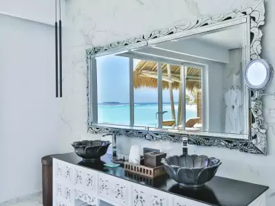 Water Villa With Pool Vanity Area Emerald Maldives Resort & Spa