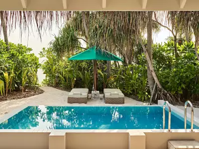 Private Pool Villa Outdoor Finolhu Baa Atoll Maldives