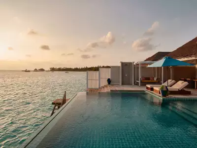 Two-Bedroom Water Villa With Pool Outdoor Finolhu Baa Atoll Maldives