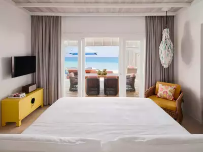 Two-Bedroom Water Villa With Pool Bedroom Finolhu Baa Atoll Maldives