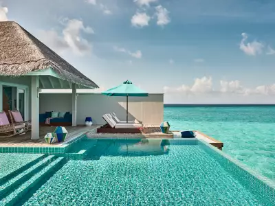 Rockstar Two-Bedroom Ocean Pool Villa Exterior Finolhu Baa Atoll Maldives