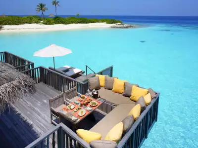 Gili Family Villa Palm Island Deck Gili Lankanfushi